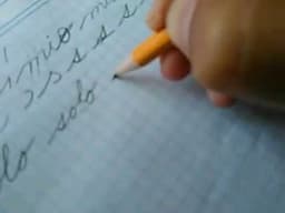 Cómo escribir en letra cursiva. Ejercicio 11