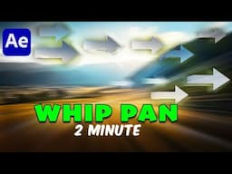 Seamless WHIP PAN Transition in After Effects 2025