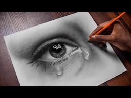 HOW TO SHADE REALISTIC EYE WITH TEARS | SHADE HYPER REALISTIC EYE