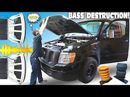 My Subwoofers BROKE The BASS VAN!!! Upgrading Car Audio Build w/ MORE STRENGTH & BIGGER Suspension!!