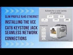 Installing the VCE Cat6 Keystone Jack: A Toolless, Solution for Seamless Network Connections