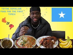 Trying Somali food for the first time!!! Suqaar, Spaghetti, Bariis, Lamb etc