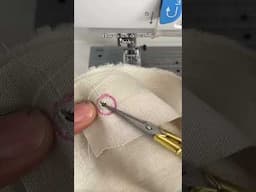 How to sew drawstring holes #learn #sewing #sewingtutorial #drawstring #sewinstyle #sewingmadeeasy