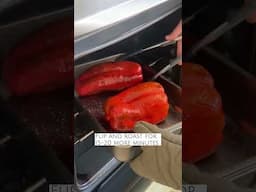 How to: Roast and Peel Bell Peppers for your Vegan Meal Prep or Batch Cooking