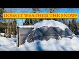 Cold Climate effects on Greenhouse Dome in Winter