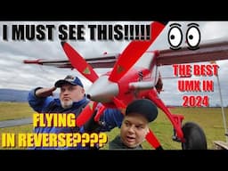 2024`s BEST LOOKING and FUN flying UMX RC plane DRACO WILGA flying in reverse in a strong wind!!!!!