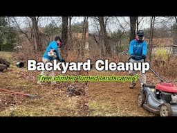 Backyard Cleanup Project - Tree Service & Landscaping