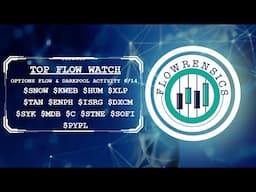 Top Flow Watch 6/14 - $SNOW $KWEB $HUM $XLP $TAN $ENPH $ISRG $DXCM $SYK $MDB $C $STNE $SOFI $PYPL