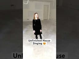 Unfinished house singing for Claire and unfinished house track racing for Millie  😆