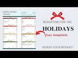 Budgeting for the Holidays | FREE Holiday Budget Planner