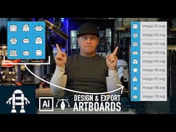 Design Tutorial - How to Design & Export Multiple Images from a one Illustrator File using Artboards