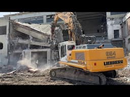 Liebherr 954 Excavator Working With Hydraulic Hammer On Demolition Site - Sotiriadis/Labrianidis 4k