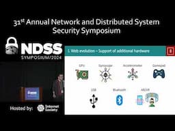 NDSS 2024 - MADWeb 2024, Workshop on Measurements, Attacks, and Defenses for the Web