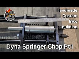 Bespoke Headstock and Stem Dyna Springer Chop Pt1 Handmade Custom Bike Building #chopper #bike #cool