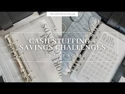 Cash Stuffing | $1,485 | January No. 4 | Savings Challenges | Cash Stuffing for Beginners