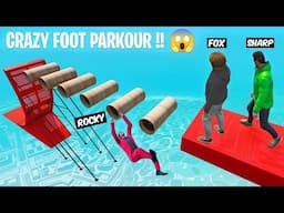 Crazyy Foot Parkour 😱 | GTA 5 Funny Moments - Black FOX