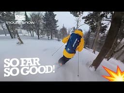 Winter Finally Arrived to Mount Snow  — Skiing East Coast POW*#💥