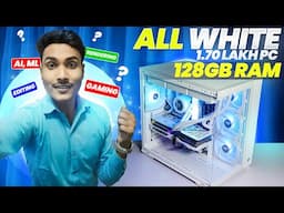 ₹1.7 Lakh White Theme PC Build | Intel i9 14900K + 128GB RAM | Clarion Computers