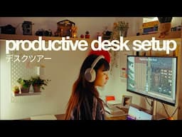 How I Lock In For 2025 ✦ Cozy & Productive Desk Tour ✦ Q&A