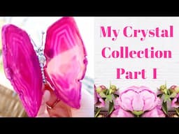 My Crystal Collection Part 1 | ASMR Relaxing outside with birds and nature