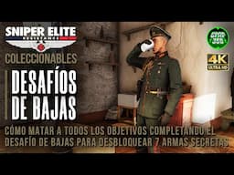 Sniper Elite: Resistance | Guía de TODOS los Desafíos de bajas (Muertes de objetivos y arma secreta)