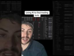 Using AI to find automated trading bot strategy ideas.  #tradingsoftware #bot ￼