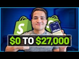 How a Beginner Can Go from $0 to $27K Per Month Shopify Dropshipping | Shopify Dropshipping