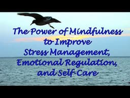 The Power of Mindfulness to Improve Stress Management, Emotional Regulation, and Self-Care