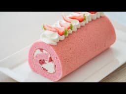 Strawberry Roll Cake