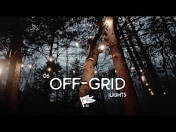 Lighting Our Off-Grid Campsite With 600ft Of String Lights | Ep 6 Sleepy Creek