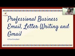 Professional Business Email , Writing and Gmail သင်ခန်းစာ မိတ်ဆက် (အပိုင်း ၁)