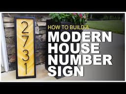 DIY Modern House Number Sign