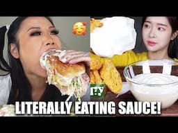 mukbangers eat TOO MUCH SAUCE 😱