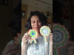 गणतंत्र दिवस का बैज कैसे बनाये | How to make republic day badge | Republic day craft ideas #shorts