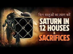 Saturn 🪐 in all 12 Houses and Things to Sacrifice // किसका दान करें?