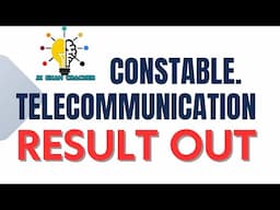 CONSTABLE TELECOMMUNICATION RESULT OUT 🎉 II JKSSB