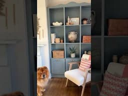 Living Room Alcove Storage Restoration #livingroomdecor #farrowandball #shelving