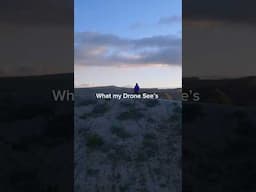 What the drone sees vs what we see! 👀 #drone #dronevideo #sunset #advnture