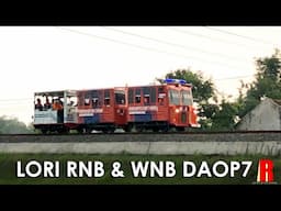 Kereta Unik Lori Dresin Inspeksi Daop 7 Livery RNB-WNB di Kertosono & Kediri