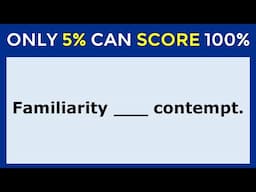 English Proverbs Quiz: ONLY 5% CAN SCORE 100%