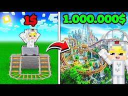 Tô Gà Mở Công Viên Giải Trí 1$ Vs 1.000.000$ Trong Minecraft