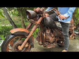 Full Ｈａｒｌｅｙ davision built | Ｒestored dusty motocycle