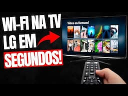 CONECTE o Wi Fi na TV LG 60UQ8050 em SEGUNDOS! PASSO A PASSO