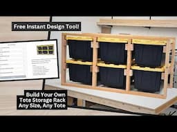 Sliding Tote Storage in Any Size! Free Instant Design Tool!