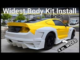 Craziest Mustang Wide Body Kit Install | Twin Turbo S550 Coyote 5.0