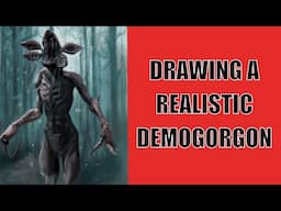 How to draw a REALISTIC DEMOGORGON from STRANGER THINGS  ( IPAD 2018 ) ‼️