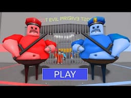 NEW UPDATE! FIRE BARRY VS WATER BARRY in BARRY'S PRISON RUN! New Scary Obby (#Roblox)