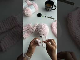 I wish this part of the process went this fast 🧶🧸#crochet #diy #handmade #teddybear