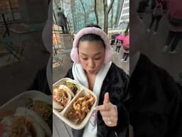 bryant park winter market mukbang