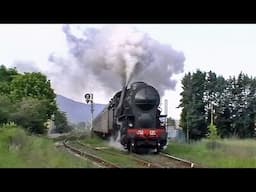 steam locomotive with Franco-Crosti boiler on the Garfagnana line, Italy